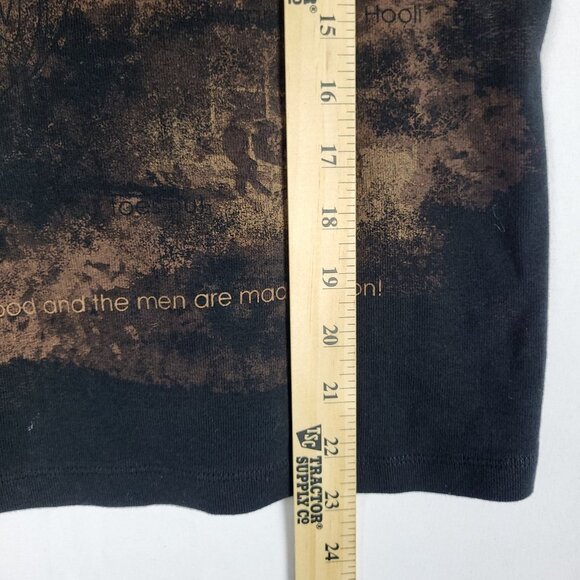 Pendleton Round Up Sequined Top Women's Medium Brown Let em Buck Western Cowgirl - Picture 6 of 10